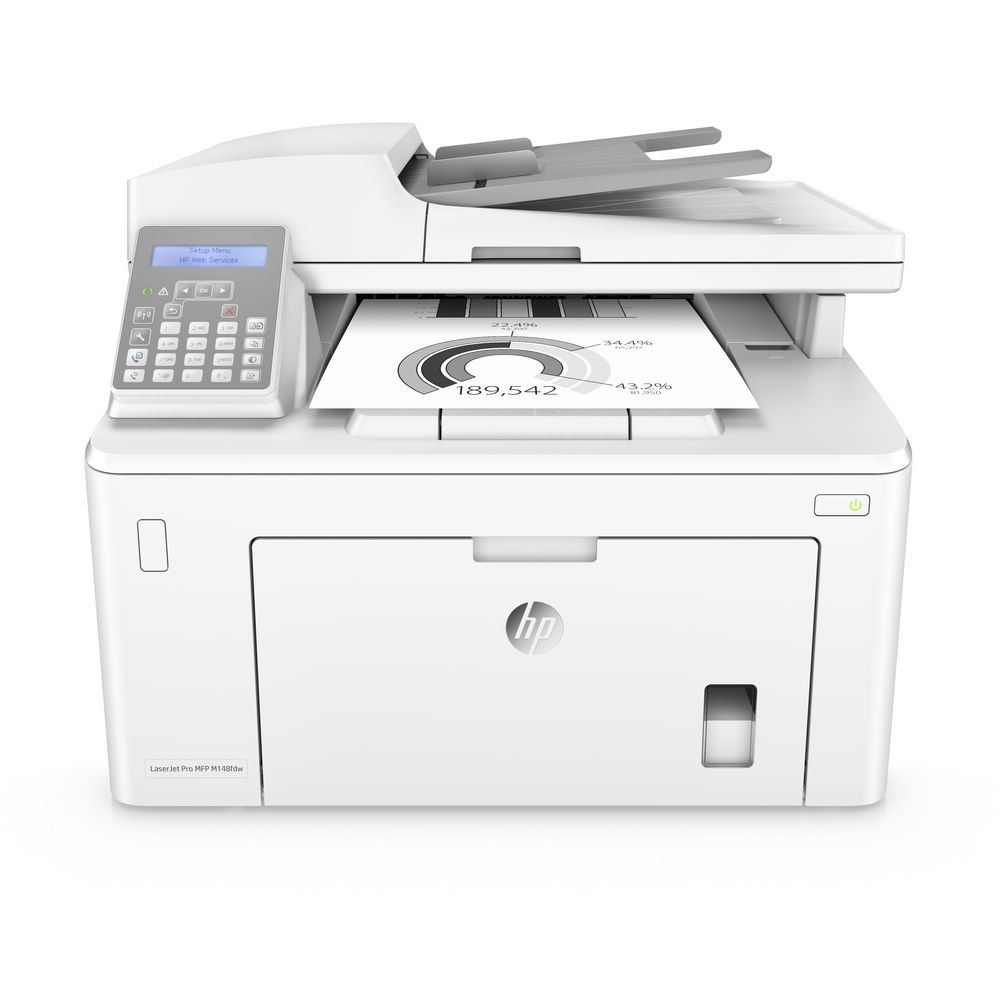 廣力電腦-HP LaserJet Pro MFP M148fdw無線黑白雷射雙面事務機